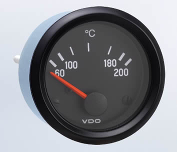 vdo Vision Black 30 HG-25 PSI Turbo Gauge